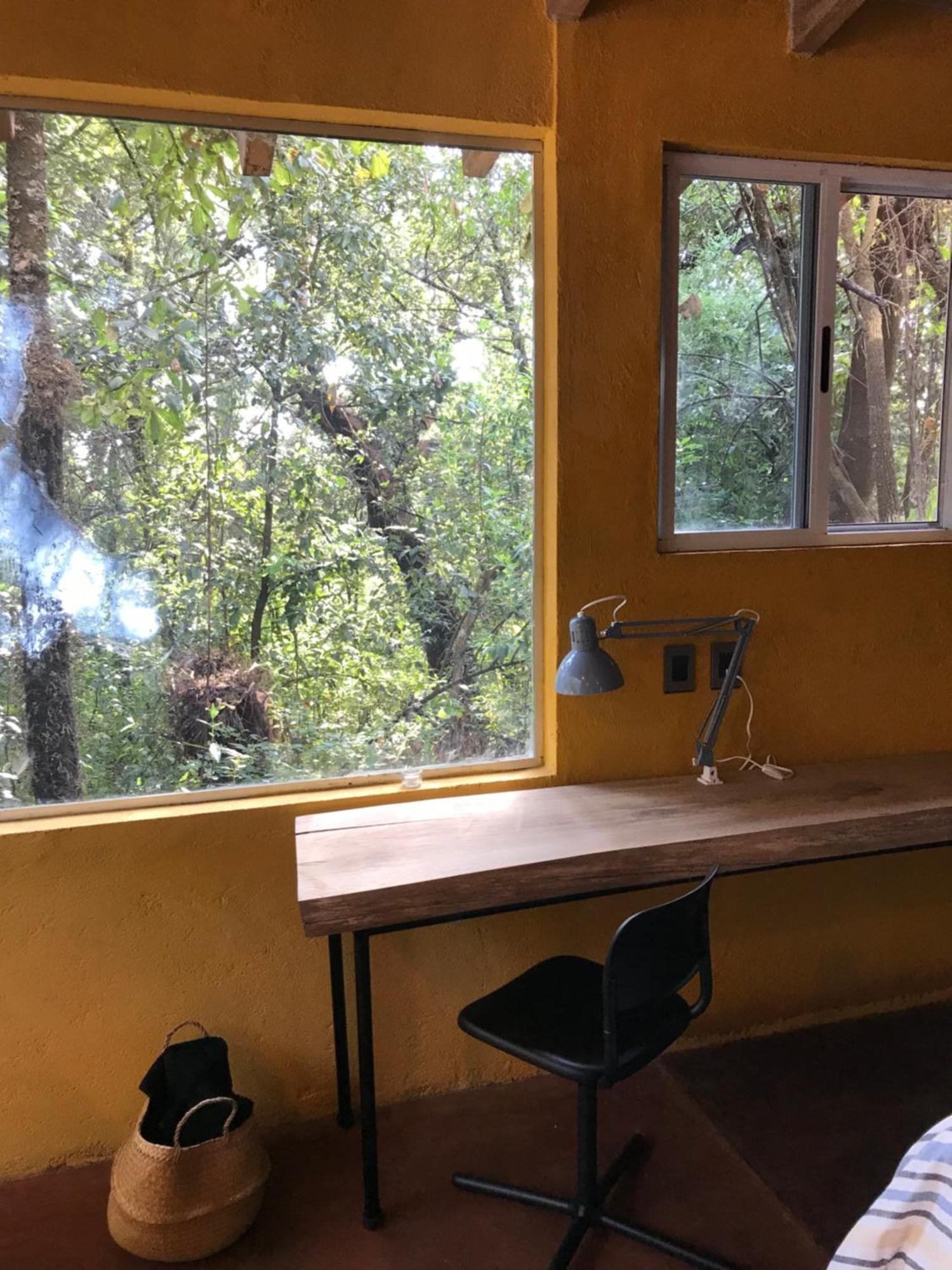 La Cabana Azul Al Fondo Del Bosque De Tepoztlán Exterior foto